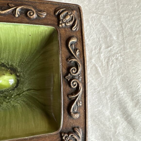 VINTAGE TREASURE CRAFT ASHTRAY LARGE GREEN - Picture 8 of 14